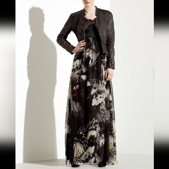 KAREN MILLEN | Silk Butterfly Maxi Dress - Picture 3 of 13